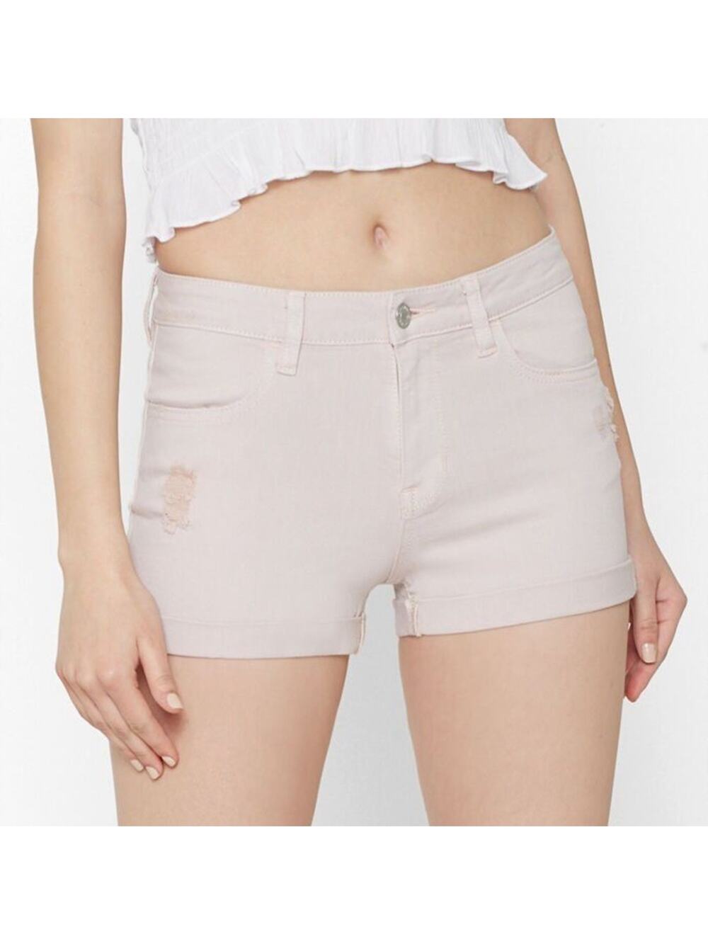 PacSun Maggie pink super stretch shortie shorts